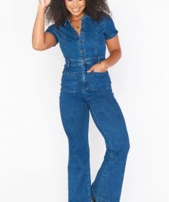 Show Me Your Mumu Everhart Jumpsuit ~ Lunar Blue New Mu