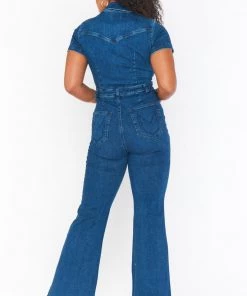 Show Me Your Mumu Everhart Jumpsuit ~ Lunar Blue New Mu 14 Show Me Your Mumu Everhart Jumpsuit ~ Lunar Blue New Mu