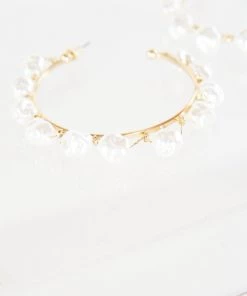 Show Me Your Mumu Sunrise Pearl Hoops ~ Gold 10 Show Me Your Mumu Sunrise Pearl Hoops ~ Gold