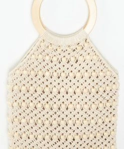 Show Me Your Mumu Accessories Jace Beaded Knit Bag ~ Ivory 8 Show Me Your Mumu Accessories Jace Beaded Knit Bag ~ Ivory