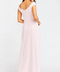 Show Me Your Mumu Zurich Knot Gown ~ Vintage Rose Stretch Crepe