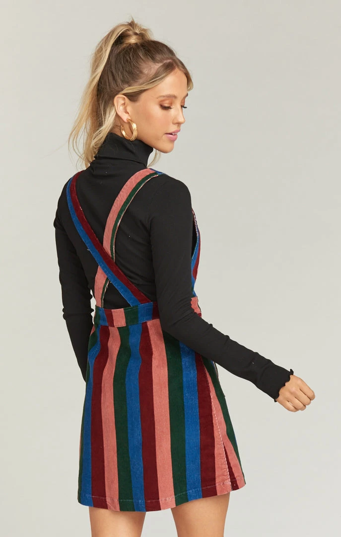 Show Me Your Mumu Connelly Overall Dress ~ Mutown Stripe Denim 6 Show Me Your Mumu Connelly Overall Dress ~ Mutown Stripe Denim