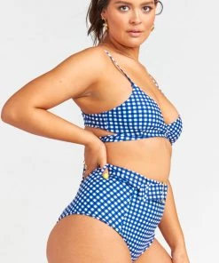 Show Me Your Mumu Swim Barbados Belted Bottom ~ Seaside Gingham