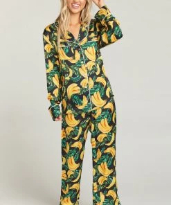 Show Me Your Mumu Paige PJ Set With Eye Mask ~ Gone Bananas