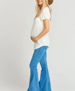 Show Me Your Mumu Maternity Berkeley Bells ~ Light Ocean