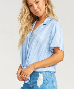 Show Me Your Mumu Lanai Top ~ Sidewalk Stripe Periwinkle 13 Show Me Your Mumu Lanai Top ~ Sidewalk Stripe Periwinkle