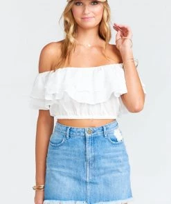 Show Me Your Mumu Denim Atlanta A Line Skirt ~ Brook 23 Show Me Your Mumu Denim Atlanta A Line Skirt ~ Brook