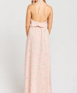 Show Me Your Mumu Heather Halter Dress ~ GWSXMUMU Blush Meadow Dresses