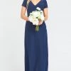 Show Me Your Mumu Geneva Gown ~ Rich Navy Stretch Crepe 1 Show Me Your Mumu Geneva Gown ~ Rich Navy Stretch Crepe