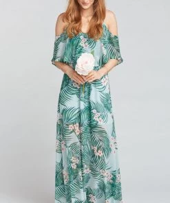 Show Me Your Mumu Clothes Caitlin Ruffle Maxi Dress ~ Hanalei Dream
