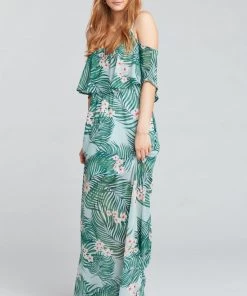 Show Me Your Mumu Clothes Caitlin Ruffle Maxi Dress ~ Hanalei Dream