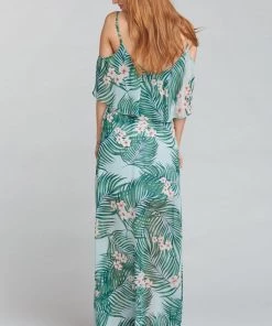 Show Me Your Mumu Clothes Caitlin Ruffle Maxi Dress ~ Hanalei Dream