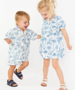 Show Me Your Mumu New Mu Little Grom Trunks ~ Blue Lagoon Palm