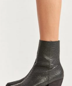 Show Me Your Mumu Accessories Matisse Caty Bootie ~ Black Snake