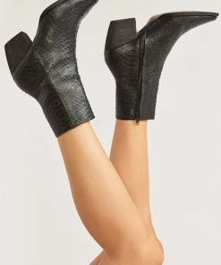 Show Me Your Mumu Accessories Matisse Caty Bootie ~ Black Snake