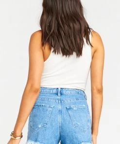 Show Me Your Mumu Houston High Waisted Shorts ~ Tide