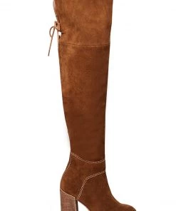 Show Me Your Mumu Steve Madden ~ Novela High Boots Tan ~ Suede