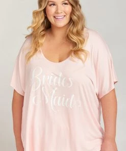 Show Me Your Mumu Clothes Benji Tunic Sleep Set ~ Bridesmaid Pink