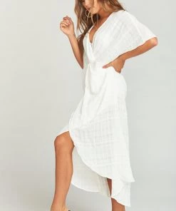 Show Me Your Mumu Get Twisted Maxi Dress ~ Sand Dollar Gauze