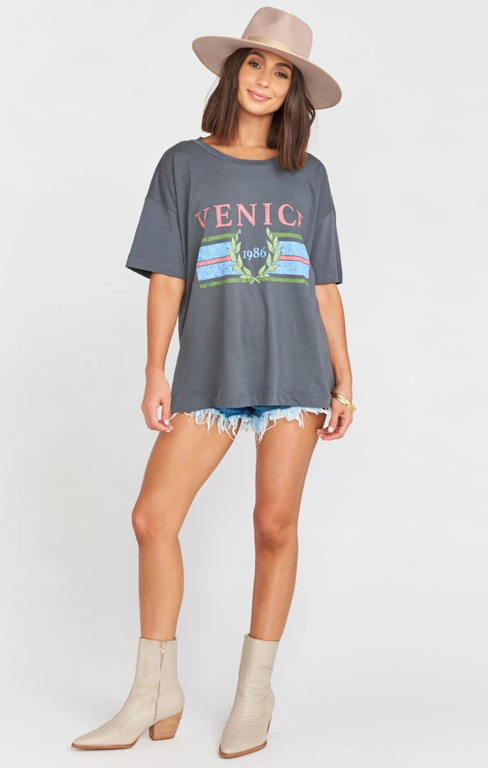 Show Me Your Mumu Travis Tee ~ Venice 1986 Grey Graphic 3 Show Me Your Mumu Travis Tee ~ Venice 1986 Grey Graphic