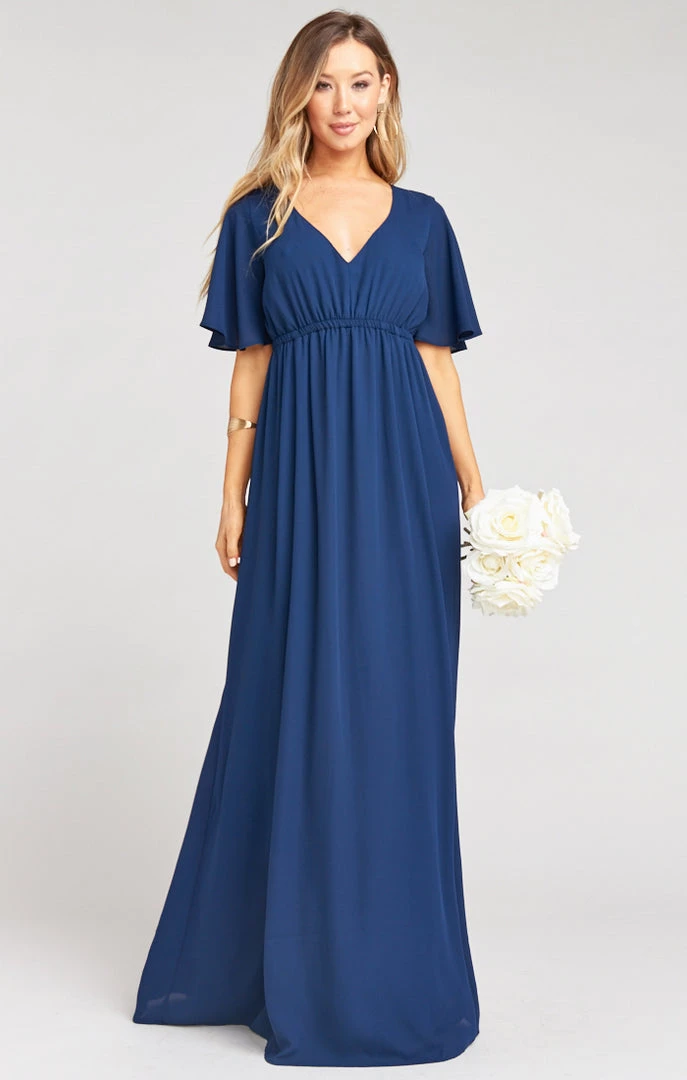 Show Me Your Mumu Emily Empire Maxi Dress ~ Rich Navy Crisp 3 Show Me Your Mumu Emily Empire Maxi Dress ~ Rich Navy Crisp