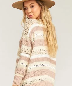 Show Me Your Mumu Sweaters Yala Sweater ~ Sand Dune Stripe