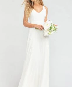 Show Me Your Mumu Bridesmaids Dresses Jenn Maxi Dress ~ Wedding Cake Chiffon