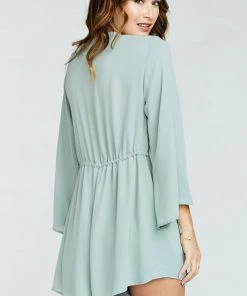 Show Me Your Mumu Roxy Romper ~ Silver Sage Crisp