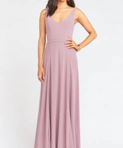 Show Me Your Mumu Jenn Maxi Dress ~ Antique Rose Chiffon Bridesmaids Dresses