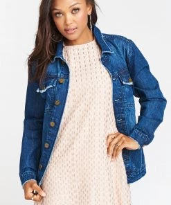 Show Me Your Mumu Drine Denim Jacket ~ Mediterranean