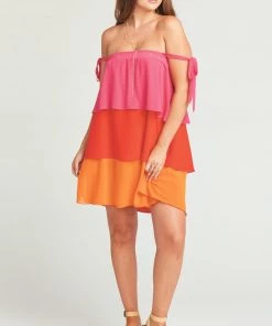 Show Me Your Mumu Gabriela Convertible Skirt Dress ~ Sunset Colorblock Clothes