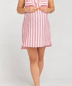 Show Me Your Mumu Wendy Tunic Dress ~ Dock Stripe Red Maternity