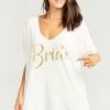 Show Me Your Mumu Tunics Benji Tunic Tee ~ Bride Gold Graphic