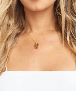 Show Me Your Mumu Ki.ele Jewelry Golden Cowrie Shell Necklace ~ 14K Gold Accessories