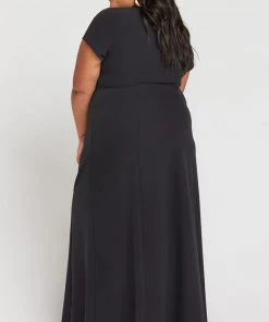Show Me Your Mumu Geneva Gown ~ Black Stretch Crepe