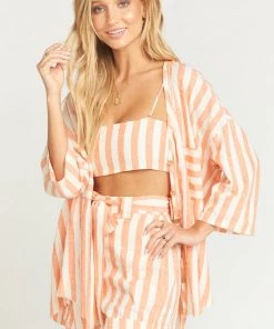 Show Me Your Mumu Kenny Scarf Top ~ Dreamsicle Stripe Linen Clothes