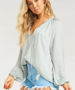 Show Me Your Mumu Charlene Tunic ~ Sage Silky Dots Clothes