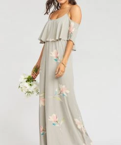 Show Me Your Mumu Dresses Caitlin Ruffle Maxi Dress ~ Lily Showers