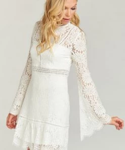 Show Me Your Mumu Naomi Mini Dress ~ Buckingham Lace White Clothes