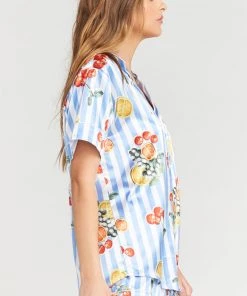 Show Me Your Mumu Slumber PJ Set ~ Fruit Basket Stripe