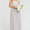Show Me Your Mumu June Maxi Dress ~ Dove Grey Chiffon