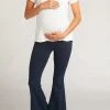 Show Me Your Mumu Denim Maternity Berkeley Bells ~ Thunder