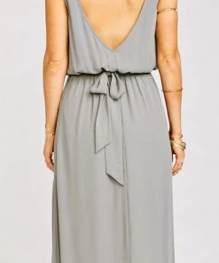 Show Me Your Mumu Bridesmaid Sash ~ Soft Charcoal Crisp 7 Show Me Your Mumu Bridesmaid Sash ~ Soft Charcoal Crisp