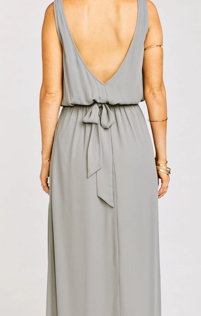 Show Me Your Mumu Bridesmaid Sash ~ Soft Charcoal Crisp 5 Show Me Your Mumu Bridesmaid Sash ~ Soft Charcoal Crisp