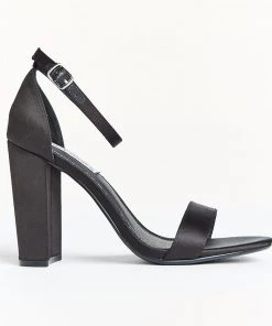 Show Me Your Mumu Accessories Steve Madden Carrson Heels ~ Black Satin