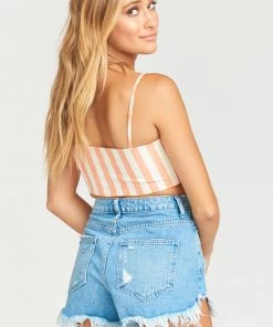 Show Me Your Mumu Kenny Scarf Top ~ Dreamsicle Stripe Linen Clothes