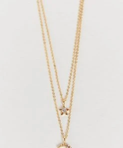 Show Me Your Mumu New Mu Child Of Wild Ethereal Light Layered Necklace ~ 14K Gold-Plated