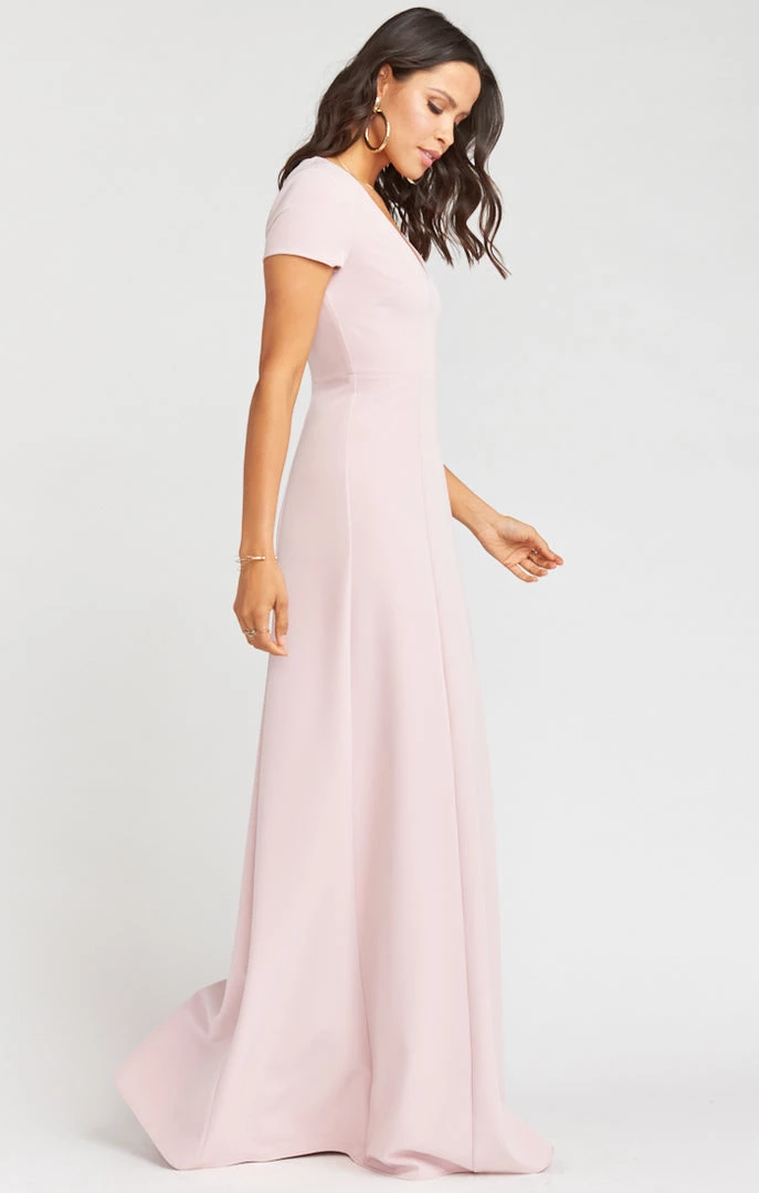 Show Me Your Mumu Bridesmaids Dresses Geneva Gown ~ Vintage Rose Stretch Crepe 4 Show Me Your Mumu Bridesmaids Dresses Geneva Gown ~ Vintage Rose Stretch Crepe