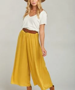 Show Me Your Mumu Explorer Pants ~ Mustard Sheen