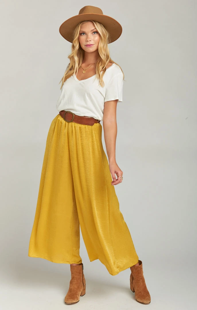 Show Me Your Mumu Explorer Pants ~ Mustard Sheen 3 Show Me Your Mumu Explorer Pants ~ Mustard Sheen
